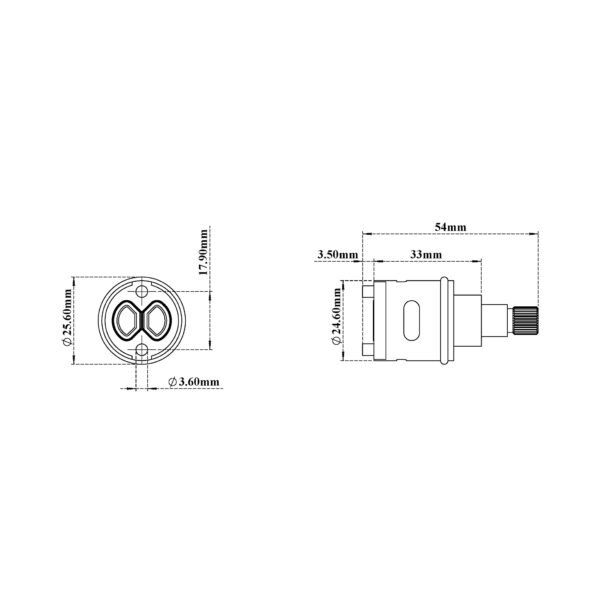 Two Functions Diverter Cartridge