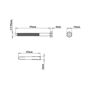 WC / Urinal Fixing Screw Set